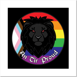 An Tir Pride - Pride Progress - Populace Badge Style 2 Posters and Art